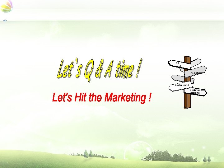 CS mind Promotion Digital mind Continuous Training 