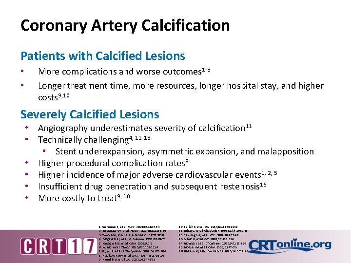 Impact of Calcification on Percutaneous Coronary Intervention Outcomes