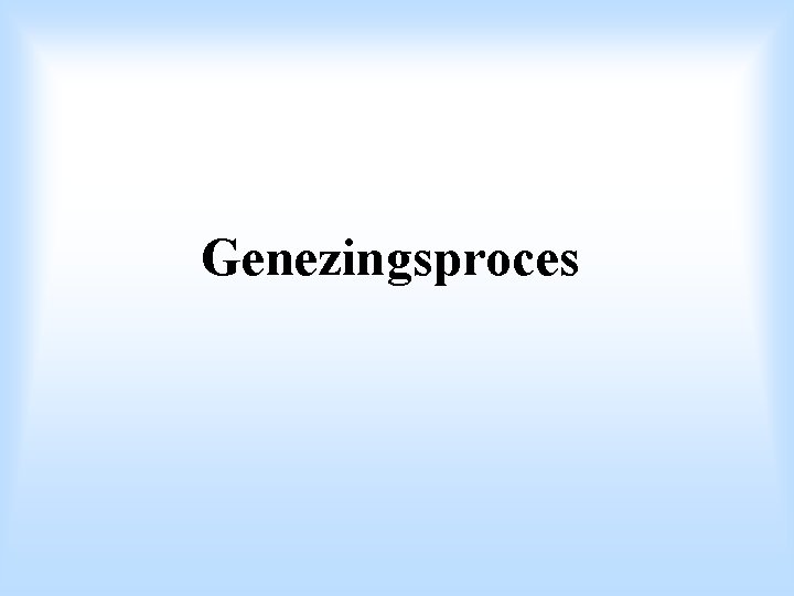 Genezingsproces 
