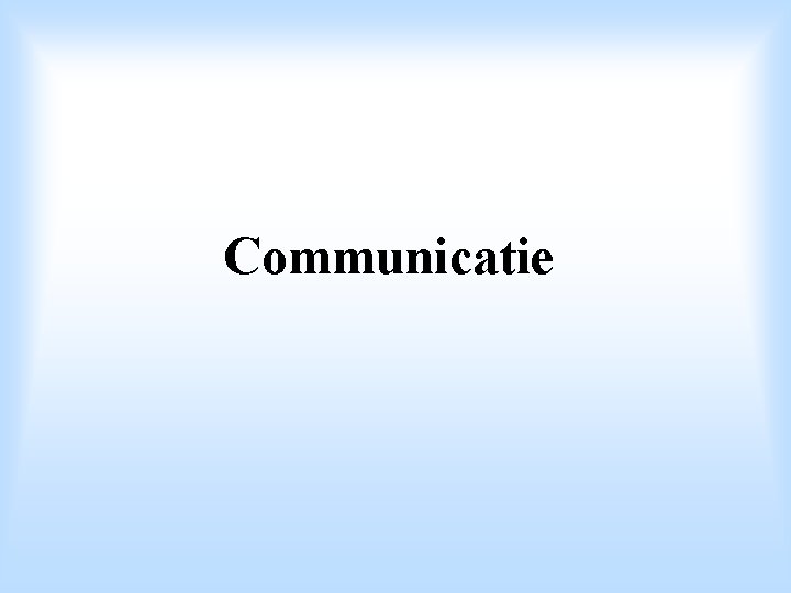 Communicatie 