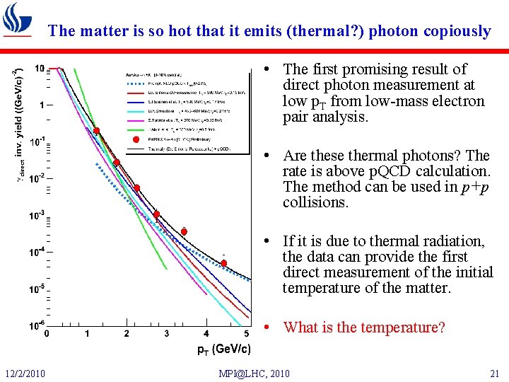 The matter is so hot that it emits (thermal? ) photon copiously • The
