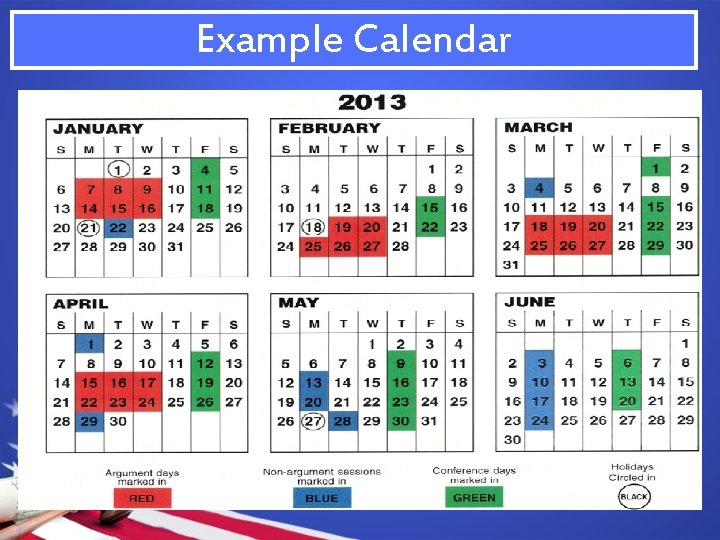 Example Calendar 