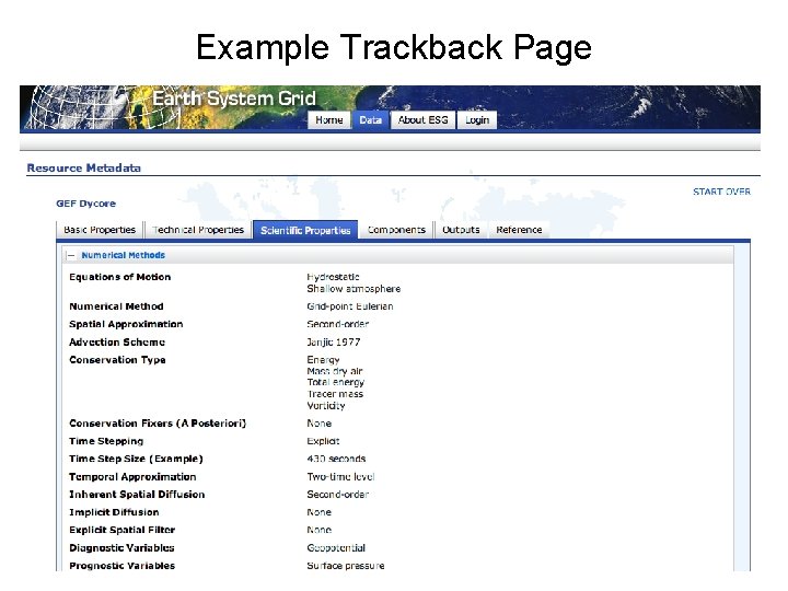 Example Trackback Page 