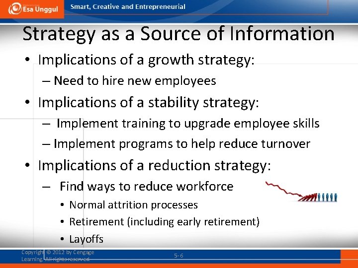 Strategy as a Source of Information • Implications of a growth strategy: – Need
