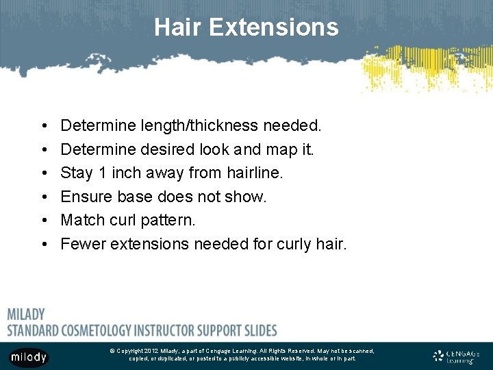 Hair Extensions • • • Determine length/thickness needed. Determine desired look and map it.