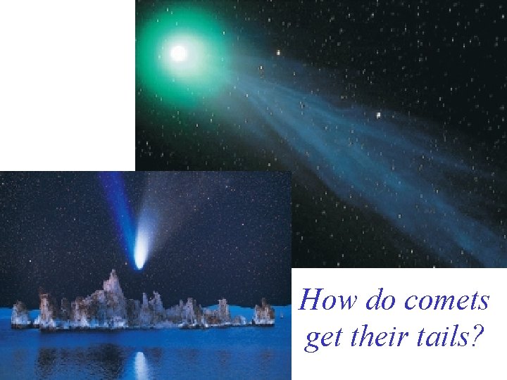 How do comets get their tails? 