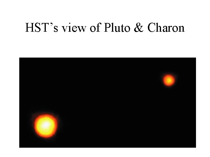 HST’s view of Pluto & Charon 
