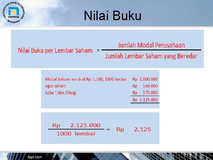 Nilai Buku 