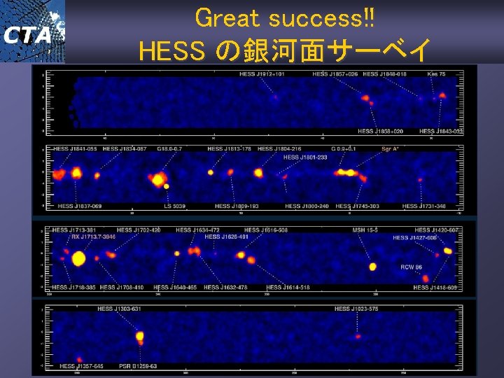 Great success!! HESS の銀河面サーベイ 