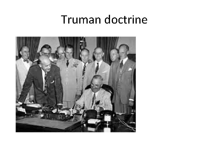 Truman doctrine 