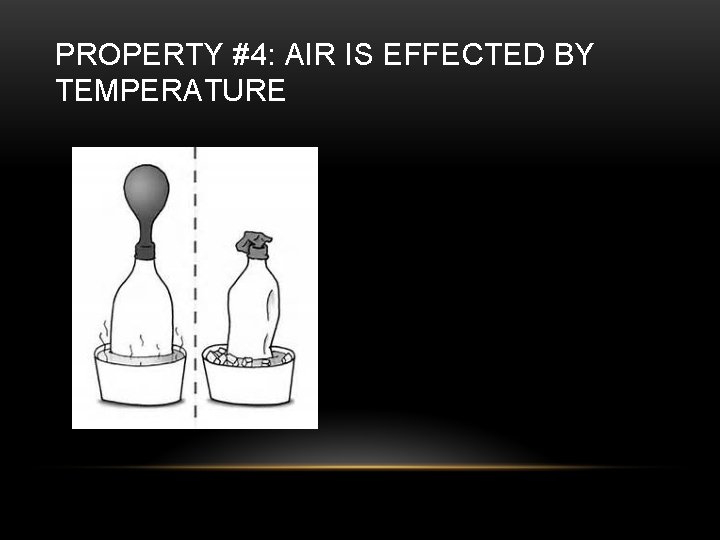 PROPERTY #4: AIR IS EFFECTED BY TEMPERATURE 