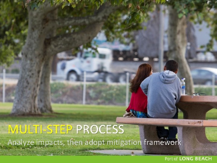 MULTI-STEP PROCESS Analyze impacts, then adopt mitigation framework MULTI-STEP PROCESS Analyze impacts, then adopt mitigation framework