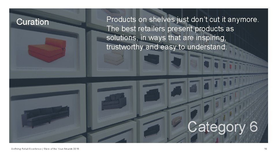 Curation Products on shelves just don’t cut it anymore. The best retailers present products