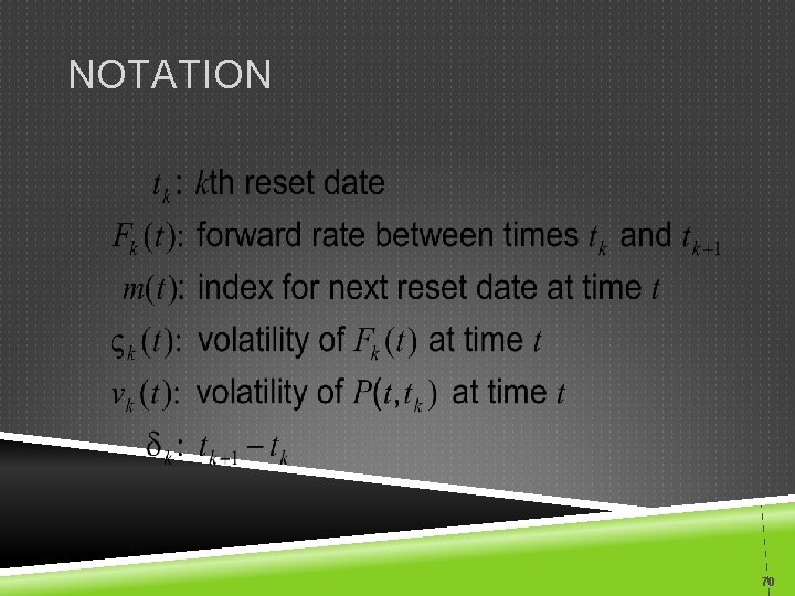 NOTATION 70 