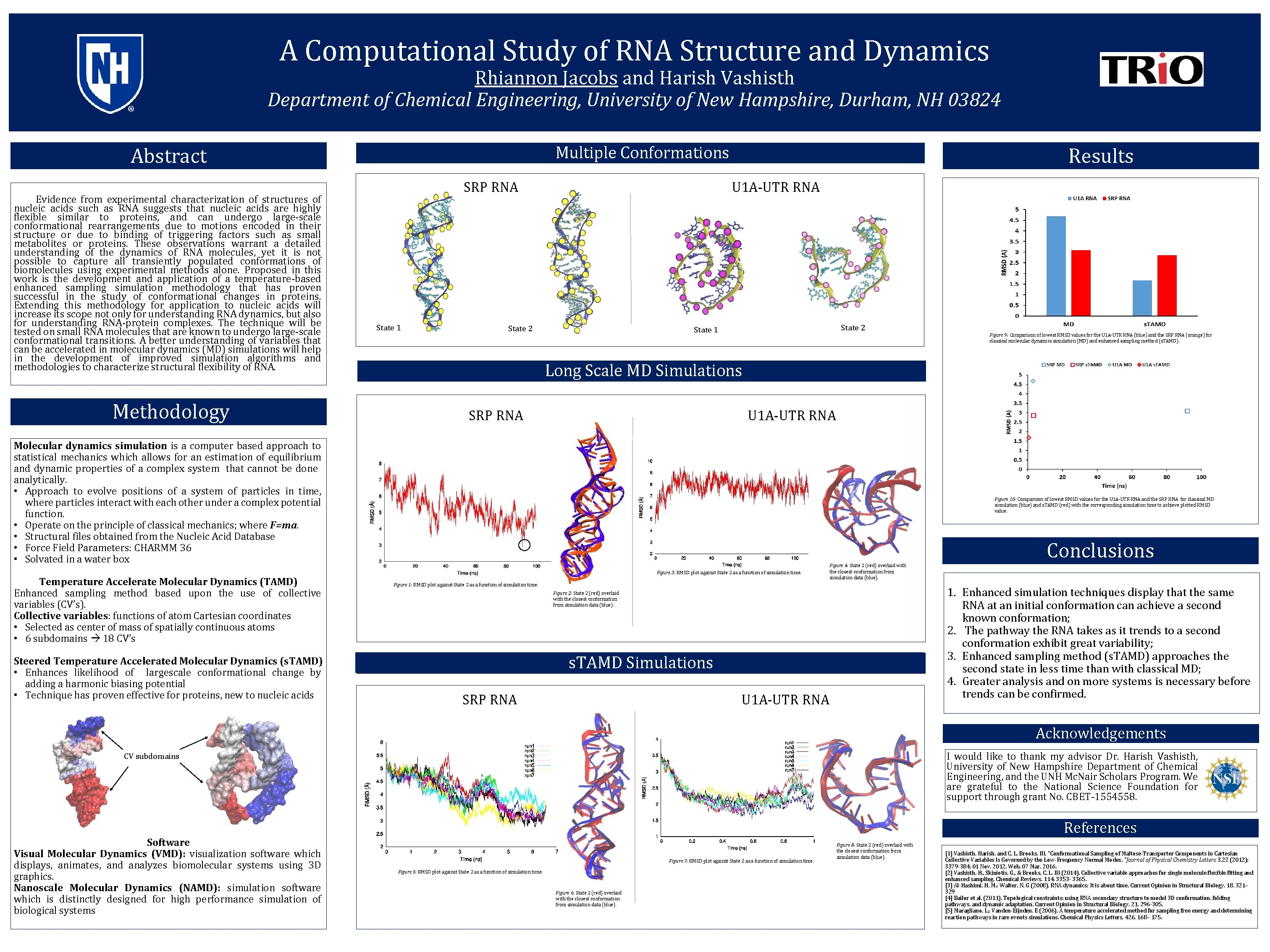 A Computational Study of RNA Structure and Dynamics