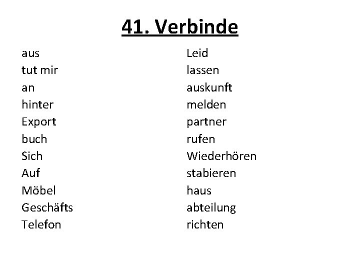 41. Verbinde aus tut mir an hinter Export buch Sich Auf Möbel Geschäfts Telefon
