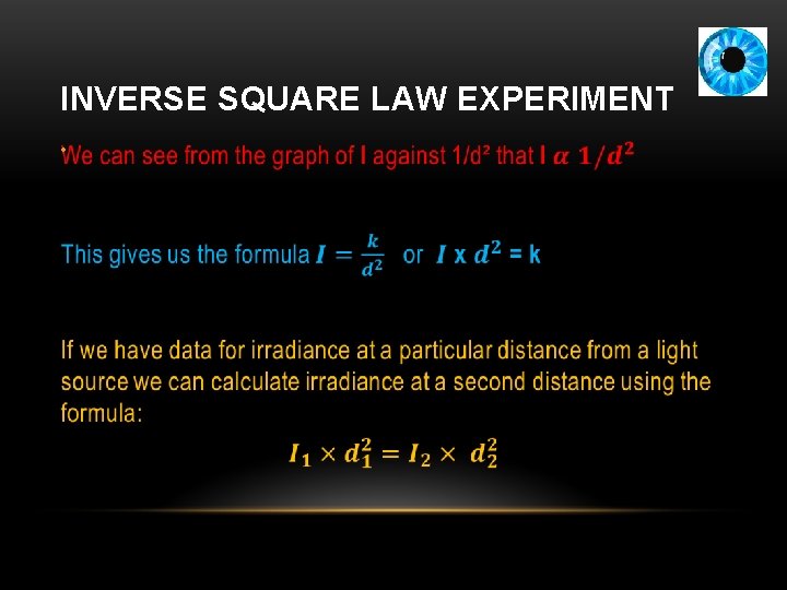 INVERSE SQUARE LAW EXPERIMENT • 