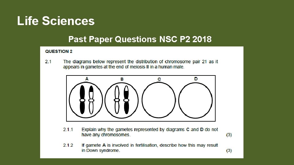 Life Sciences Past Paper Questions NSC P 2 2018 