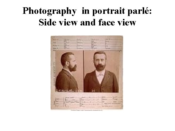 Photography in portrait parlé: Side view and face view 