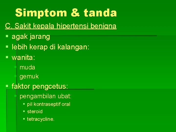 Perubatan Ii Sistem Saraf Sakit Kepala Migrain Serangan