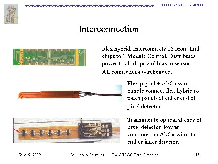 Pixel 2002 - Carmel Interconnection Flex hybrid. Interconnects 16 Front End chips to 1