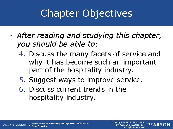 Chapter Objectives • After reading and studying this chapter, you should be able to: