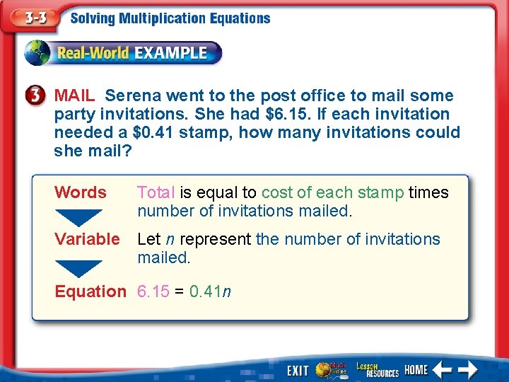 MAIL Serena went to the post office to mail some party invitations. She had