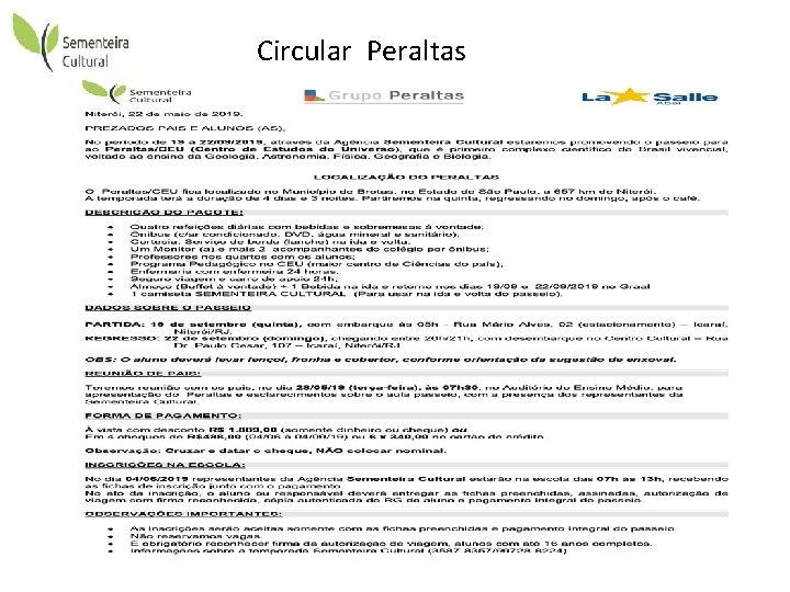 Circular Peraltas 