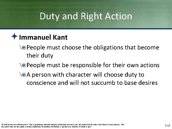 Duty and Right Action ªImmanuel Kant 9 People must choose the obligations that become Duty and Right Action ªImmanuel Kant 9 People must choose the obligations that become