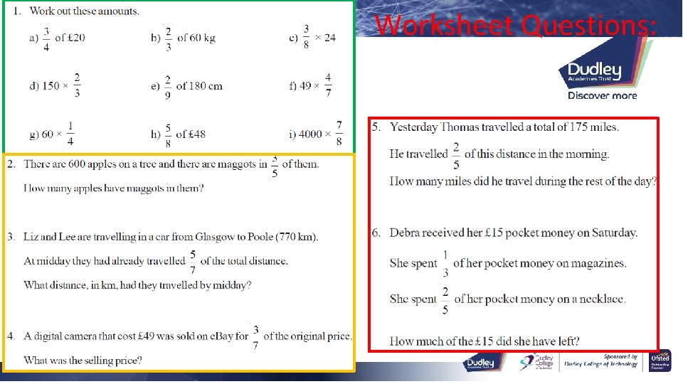 Worksheet Questions: 