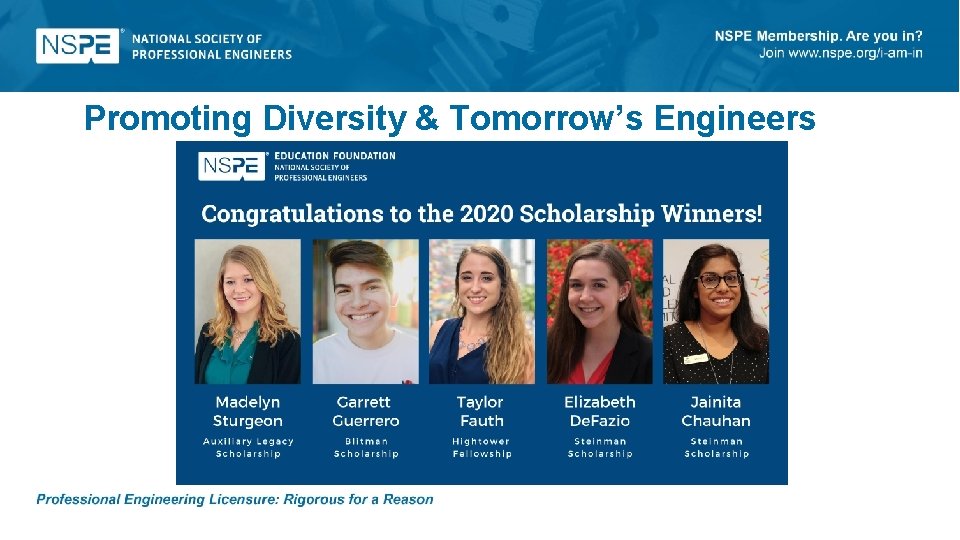 Promoting Diversity & Tomorrow’s Engineers 