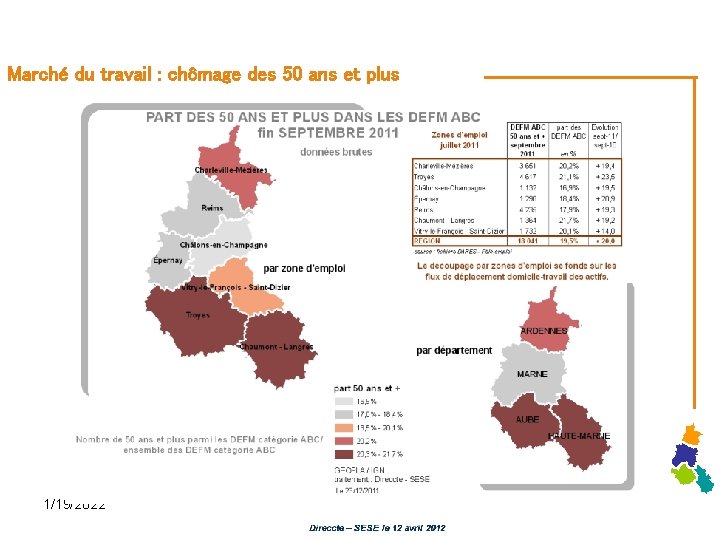 Marché du travail : chômage des 50 ans et plus 1/19/2022 