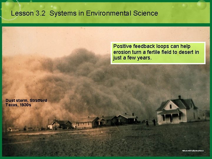 Lesson 3. 2 Systems in Environmental Science Positive feedback loops can help erosion turn