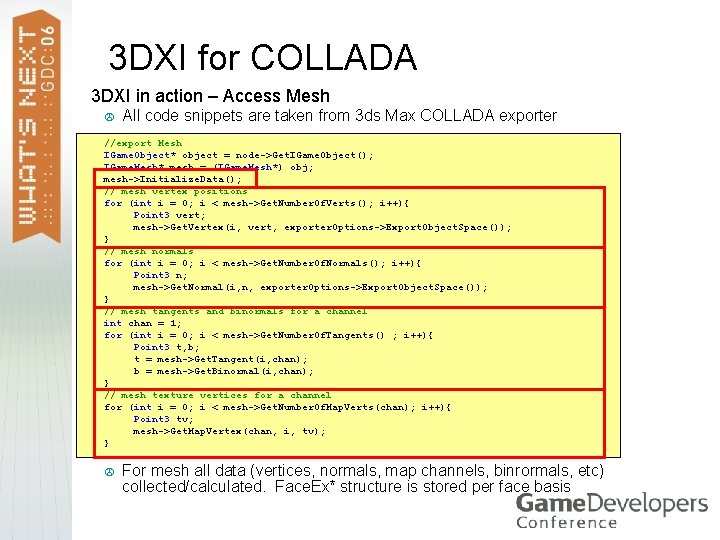 3 DXI for COLLADA > 3 DXI in action – Access Mesh > All