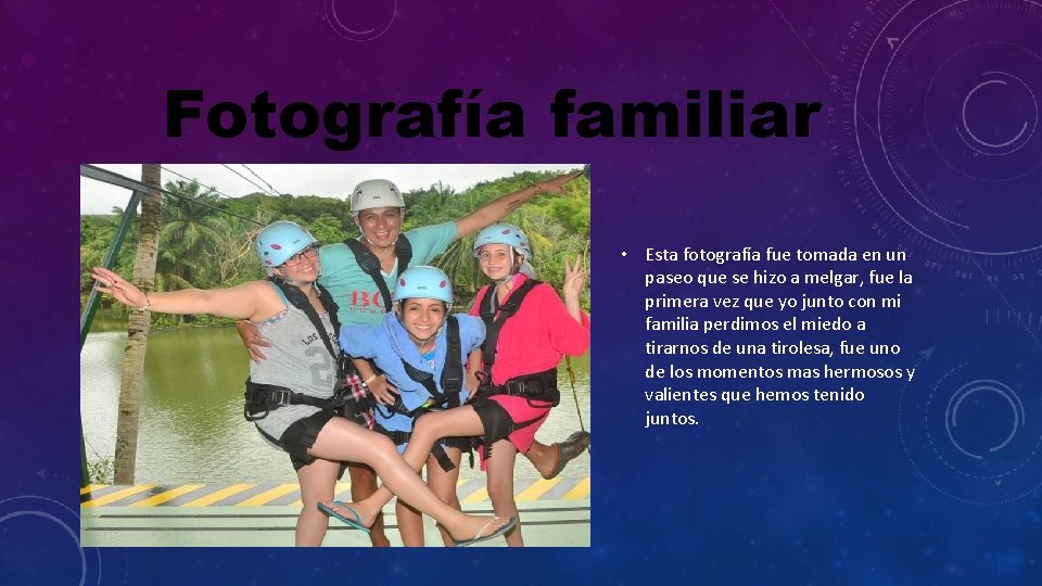 Fotografía familiar • Esta fotografía fue tomada en un paseo que se hizo a