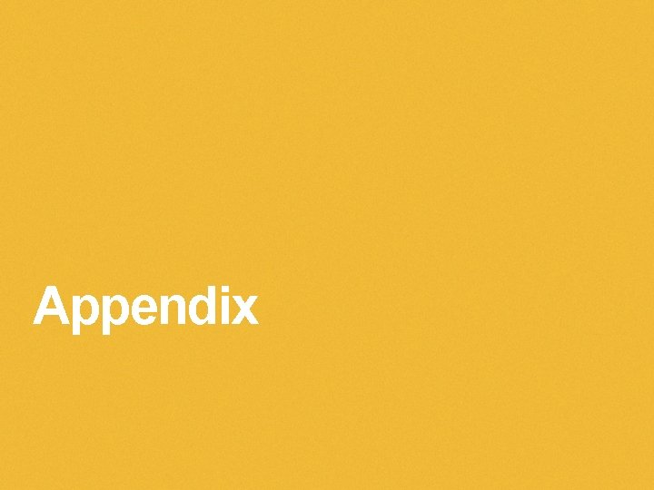 Appendix 