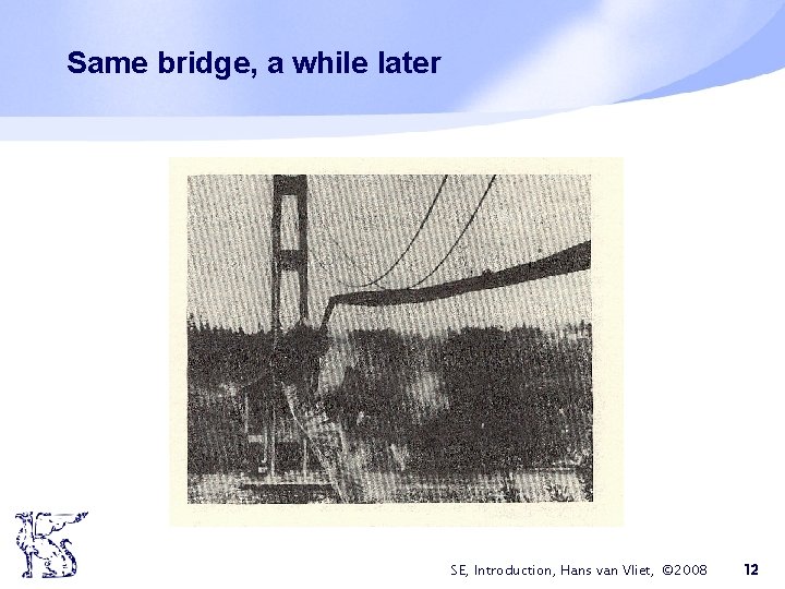 Same bridge, a while later SE, Introduction, Hans van Vliet, © 2008 12 