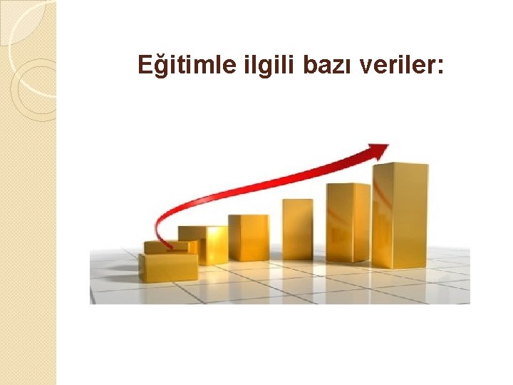 Eğitimle ilgili bazı veriler: 