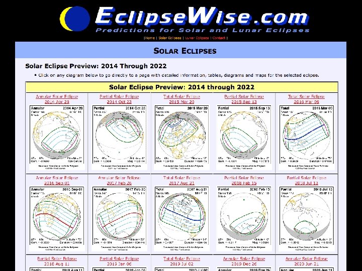 www. Eclipse. Wise. com/solar. html 