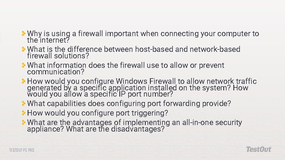Why is using a firewall important when connecting your computer to the internet? What