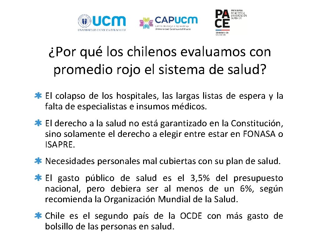 ¿Por qué los chilenos evaluamos con promedio rojo el sistema de salud? El colapso