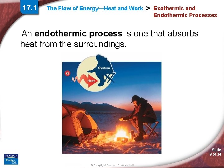 17. 1 The Flow of Energy—Heat and Work > Exothermic and Endothermic Processes An 17. 1 The Flow of Energy—Heat and Work > Exothermic and Endothermic Processes An