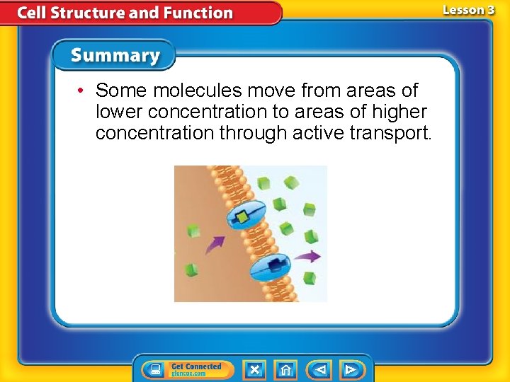 • Some molecules move from areas of lower concentration to areas of higher • Some molecules move from areas of lower concentration to areas of higher