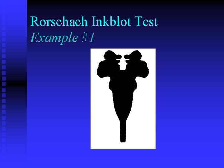 Rorschach Inkblot Test Example #1 