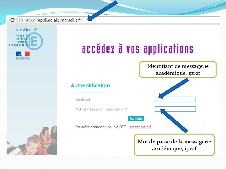 Identifiant de messagerie académique, iprof Mot de passe de la messagerie académique, iprof 