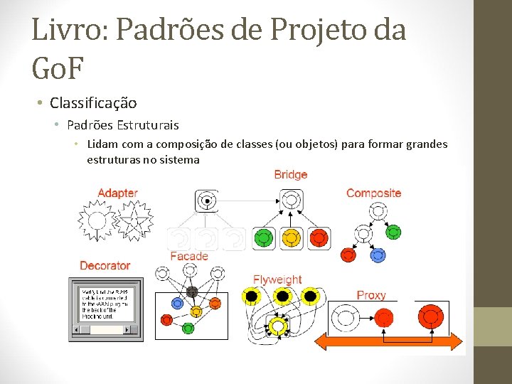 Livro: Padrões de Projeto da Go. F • Classificação • Padrões Estruturais • Lidam