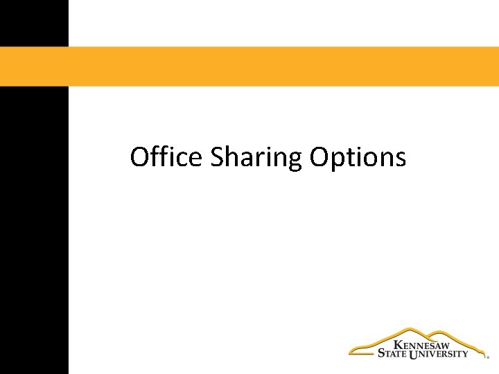 Office Sharing Options 