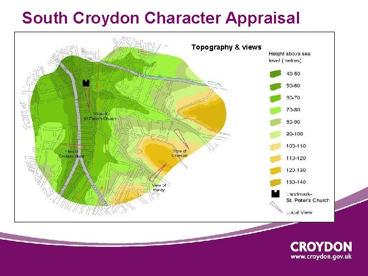 South Croydon Character Appraisal Topography & views 