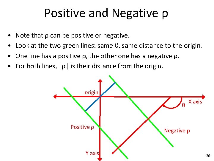 Positive and Negative ρ • • Note that ρ can be positive or negative.