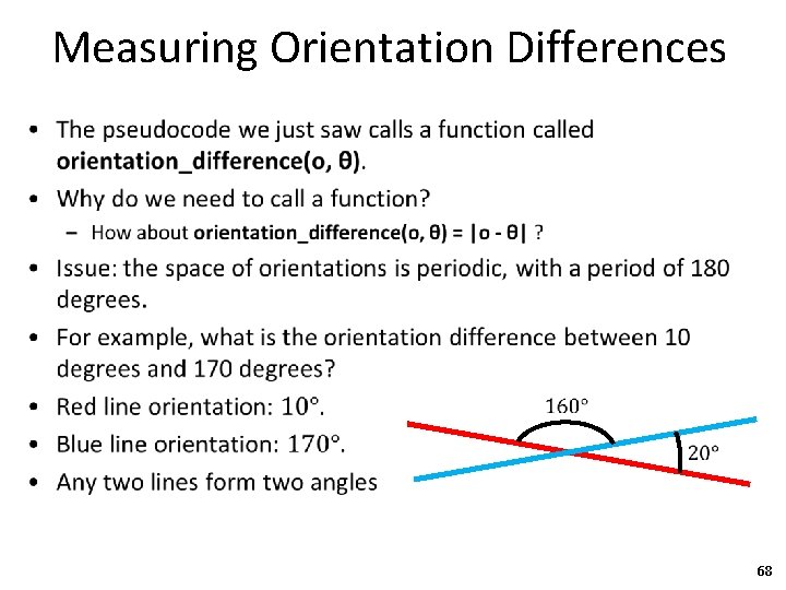 Measuring Orientation Differences • 68 